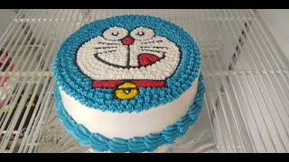 Cara membuat kue ulang tahun karakter doraemon