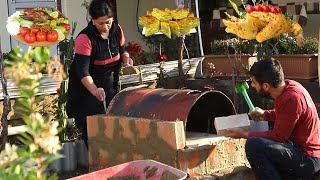 BUILT THE OVEN SPECIALLY FOR A DELICIOUS DINNER | PREPARED DUCK AND HOMEMADE BREAD