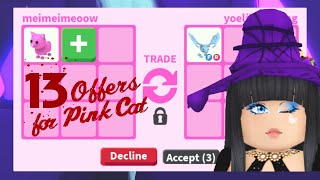 13 Best Offers I Got for no potion Pink Cat ( Traded ) in Adopt me