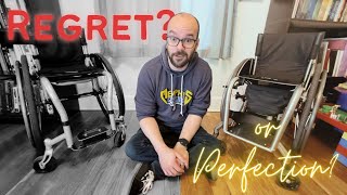 Do I regret the changes I made to my new wheelchair? (New rigid, light, manual, wheelchair review)