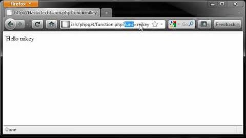 PHP HOWTO: Use the GET method without a form