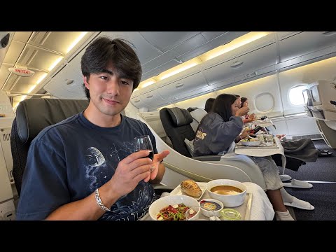 drunk on my 15 hour flight to Korea