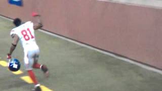 Devin Thomas #81 New York Giants at Ford Field