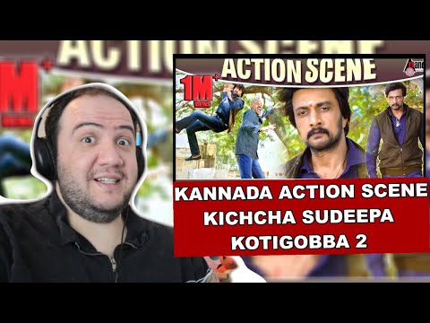 Kichcha Sudeepa Outstanding Action Scene | Kotigobba 2, Kichcha Sudeepa | PRODUCER REACTS KANNADA 🇮🇳
