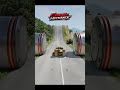 Bruckell LeGran vs Bollards 💥 BeamNG Drive #shorts