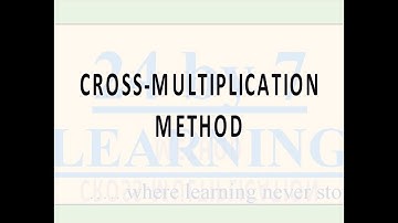 Cross-Multiplication Method I Linear Equations I Grade 10 I Math I 24by7learning.com