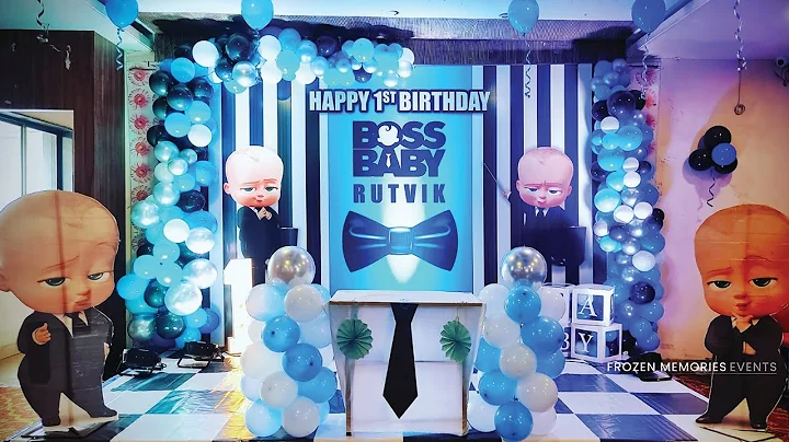 boss baby birthday theme decoration I Boss baby decoration ideas I Boss baby theme birthday party