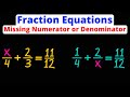 Fraction Equation Quiz
