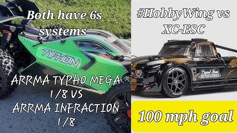 Arrma Typhon Mega brushless vs Arrma Infraction | Both are 6s capable 