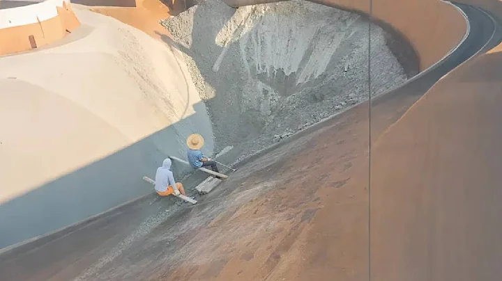 Have you ever seen a 3,000-ton sand barge unload its cargo? It's so relaxing!