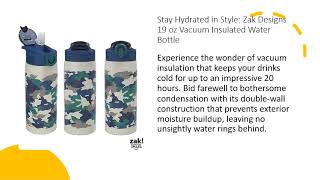 19oz Stainless Steel Double Wall Water Bottle - Zak Designs