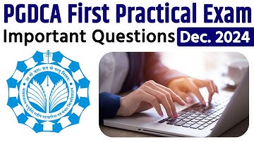 2024 PGDCA1 Practical Exam Imp Questions | PC Packages, MS Access, Multimedia By Arvind