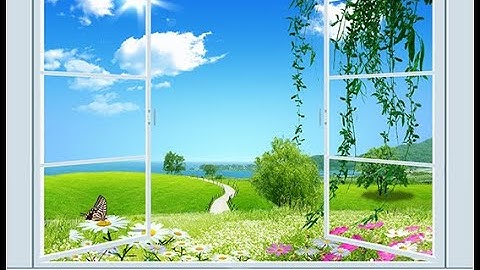 Cửa sổ LẠ trong PHÒNG NGỦ | Tranh 3D Dán Tường Tân Thành