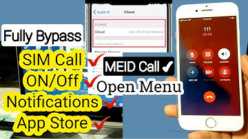 ✅ Fully Bypass iPhone 5s To X | Open Menu iCloud Unable to Load Storage info MEID SIM CALL Fix