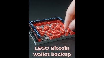 LEGO Backup for Bitcoin Wallet #lego #experiments #bitcoin