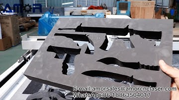How to Cut Custom Foam Insert for Gun Case | CNC Foam Insert Cutting Machine