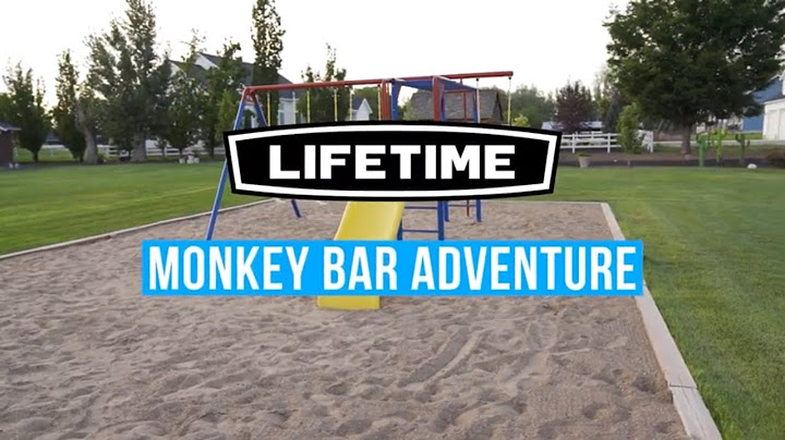 Lifetime monkey bar adventure swing set 90143 stores