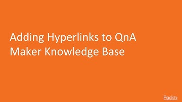 Implementing Azure Cognitive Services with QnA Maker:Add Hyperlink to QnA Maker|packtpub.com