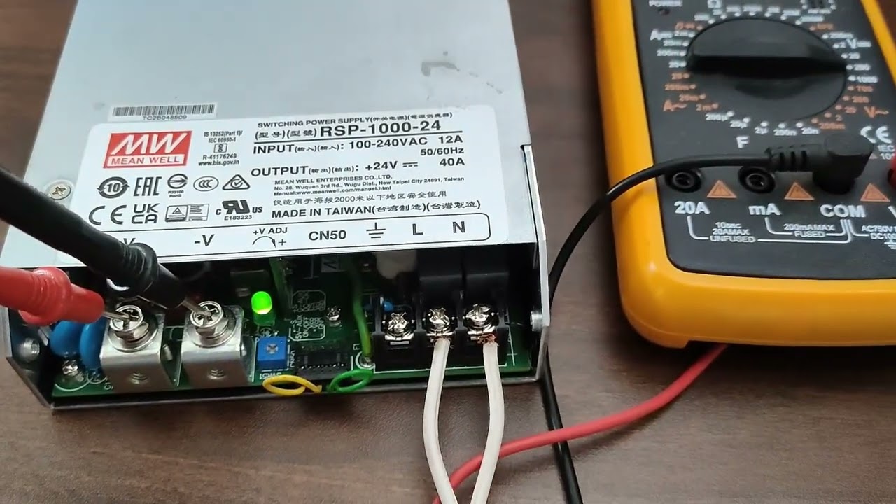 Điều chỉnh điện áp Bộ nguồn #meanwell RSP-1000-24 lên tối đa 26.8V, alo 0396 359 151 để được hỗ trợ