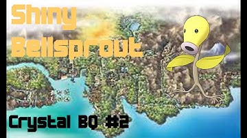 Shiny Bellsprout in Pokémon crystal after 1918 random encounters!