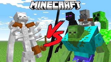 MUTANT SKELETON vs EVERY MUTANT CREATURE in Minecraft Mob Battle