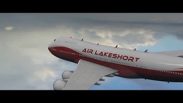 Jumbo Jet Aeroplane Flight Animation using Jet Strike - After Effects and Elements 3D