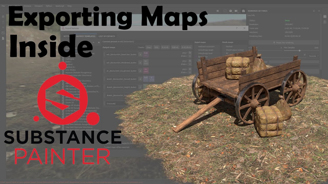 Exporting Textures Maps from Substance Painter : Explained in Hindi ...