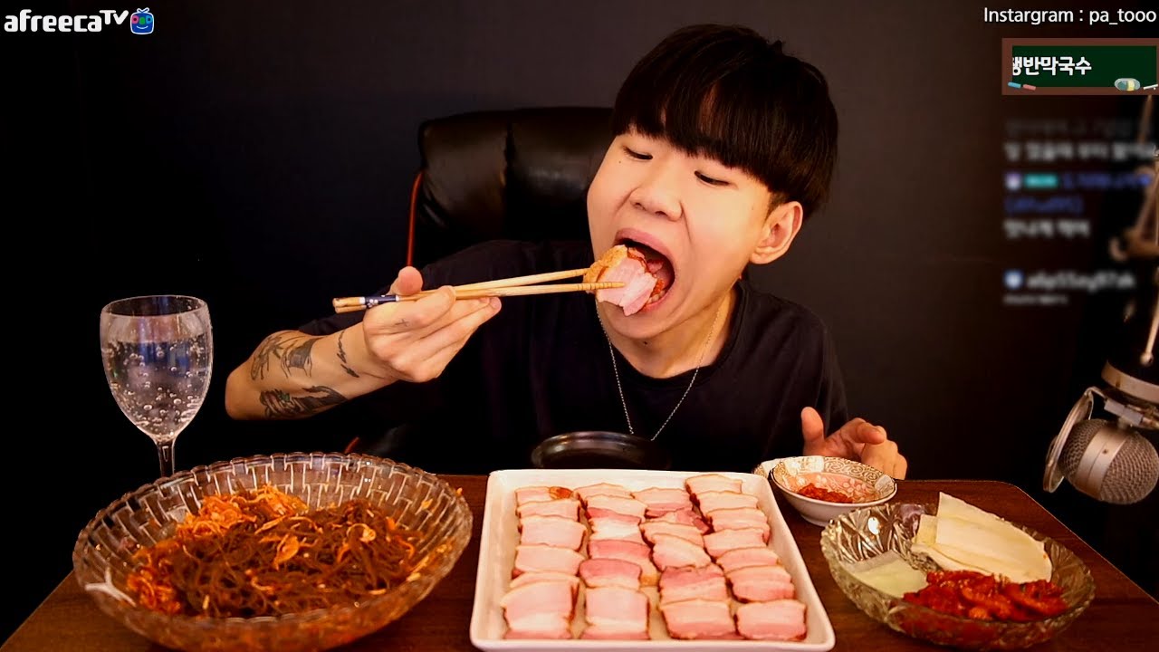 야들야들 훈제보쌈에 비빔막국수 먹방! MukBang Eating Show [파투]
