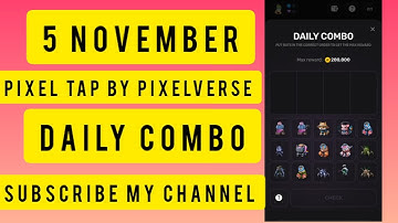 Pixel Tap By Pixelverse Daily Combo Cards 5 November 2024 | Today