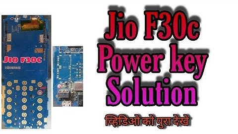 Jio F30c Power Key Problem Solution.Jio F30c On Off Key Problem Solution @bajrang mobile akot