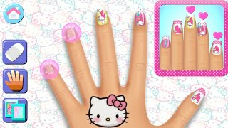 Learn Colors With Hello Kitty Nail Funny Color Game | Salon Kuku Hello Kitty screenshot 4