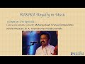 Rasika 2021 swati tirunaal compositions by vidwan k krishnakumar