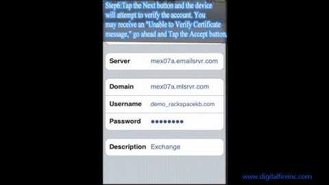 Setting up Microsoft Exchange email on an iPhone