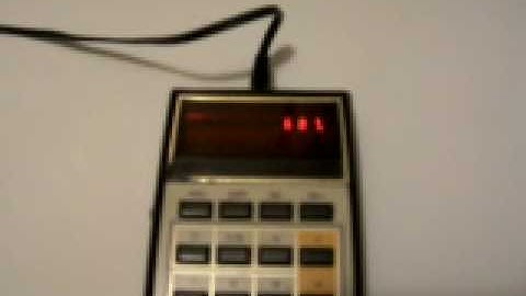 texas instruments ti-1250 calculator from 1975.