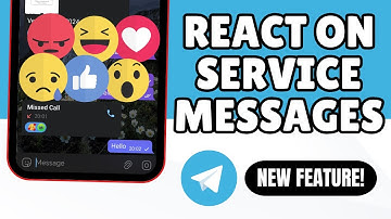 How to React on Service Messages on Telegram (New Feature 2025)