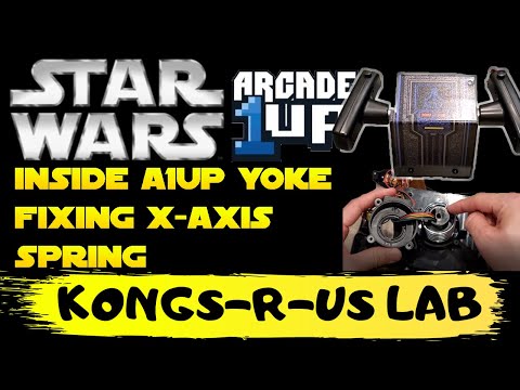 KongsRUs Lab - Inside Star Wars Arcade1Up Yoke & Fixing X-Axis Spring from Kongs-R-Us