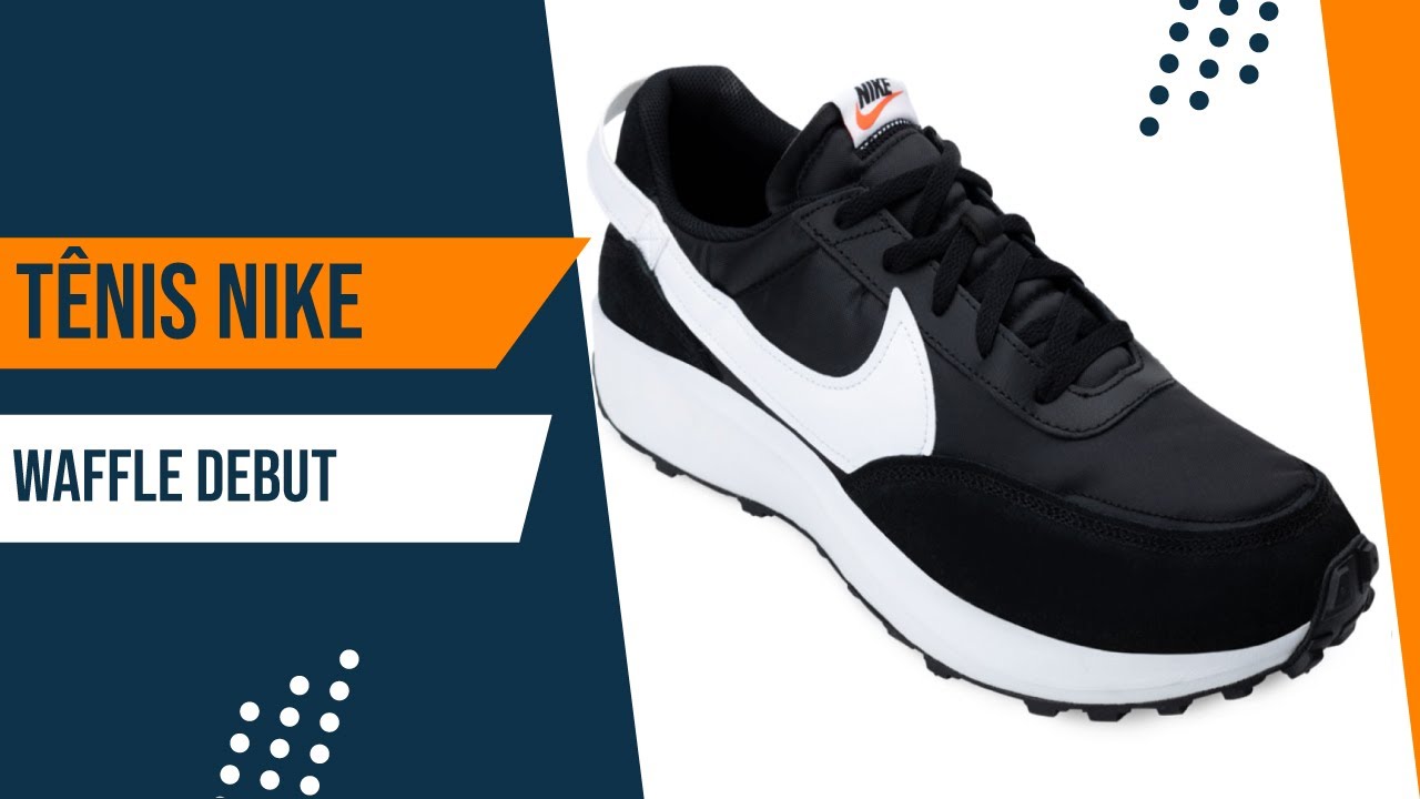 Tênis Nike Waffle Debut NK22 Preto-Branco  | Alex Shoes