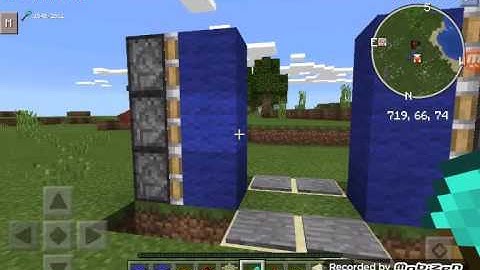 Minecraft PE 0.15.2 redstone: Piston door redstone tutorial