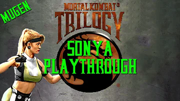 Ultimate Mortal Kombat Trilogy Rev. F Sonya playthrough (Hard 8)