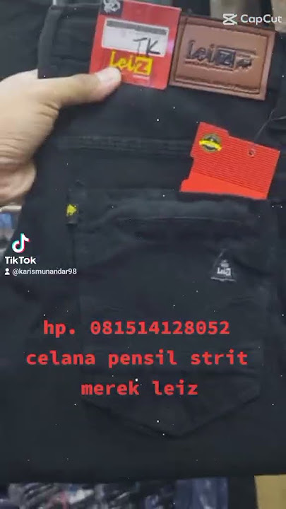 order celana pensil jeans strit merek leiz ukuran 28-33
