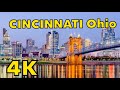 Driving Downtown Cincinnati 4K OHIO USA 🇺🇸