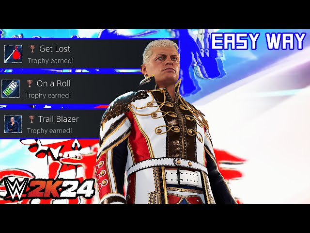 WWE 2K24 - Get Lost/On a Roll/Trail Blazer (Trophy/Achievement) | Easy Way class=