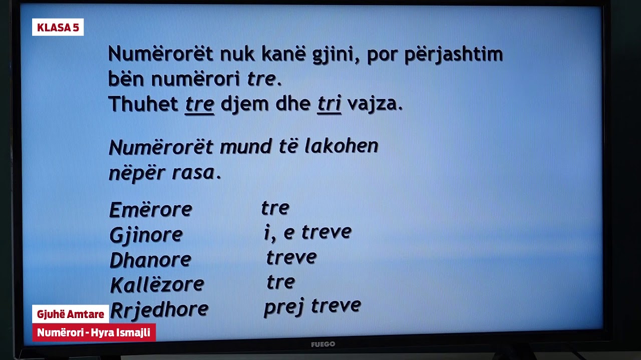 5314 - Gjuhë amtare - Numërori - YouTube