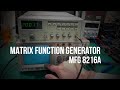 Matrix function generator MFG 8216A (0.3 - 3MHz) - NOS quick look on Hameg scope