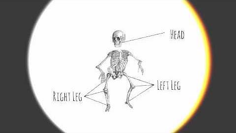 Workflow Test: Skeleton Animated with Kinect + After Effects -- New 3D Rig