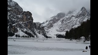 Pragser Wildsee/Lago di Braies/Braies Lake frozen