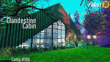 Fallout 76 Camp Build | Clandestine Cabin | A-Frame // Cozy // Walls as Roofs // Modern