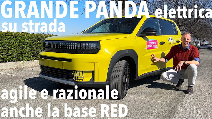 FIAT GRANDE PANDA 2025: how the electric car goes on the road (and images of the basic RED trim)