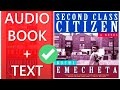 Second Class Citizen by Buchi Emecheta (full Audiobook)