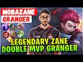 Legendary zane double mvp granger  btk mobazane granger  mobile legends gameplay emblem and build